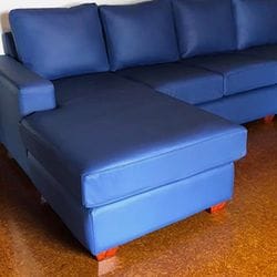 Upholstered Blue  lounge suite