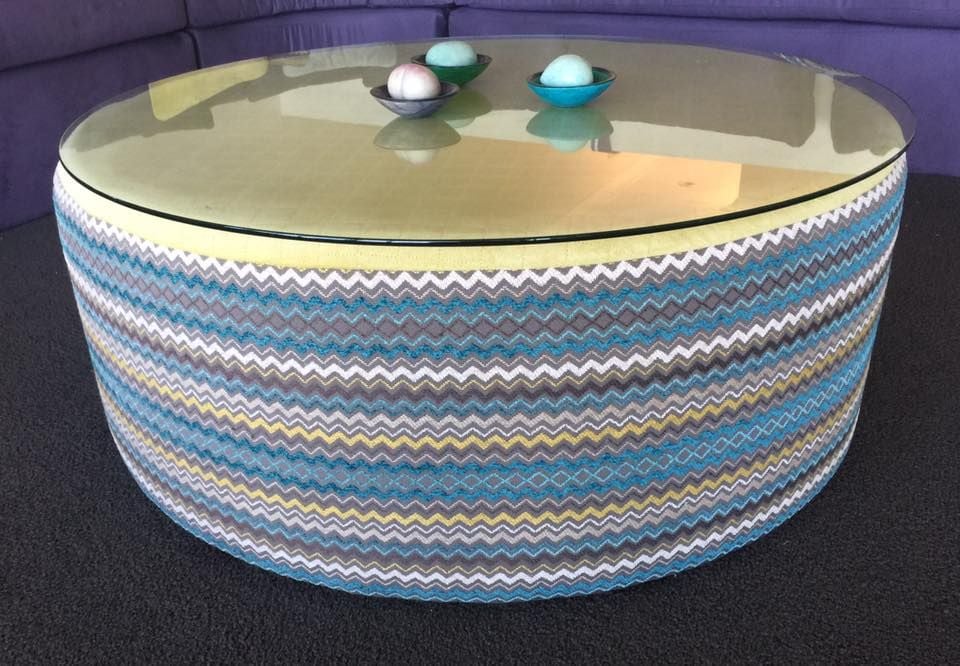 Glass Top Ottoman Glass Top Ottoman