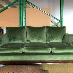 Reupholstered antique lounge