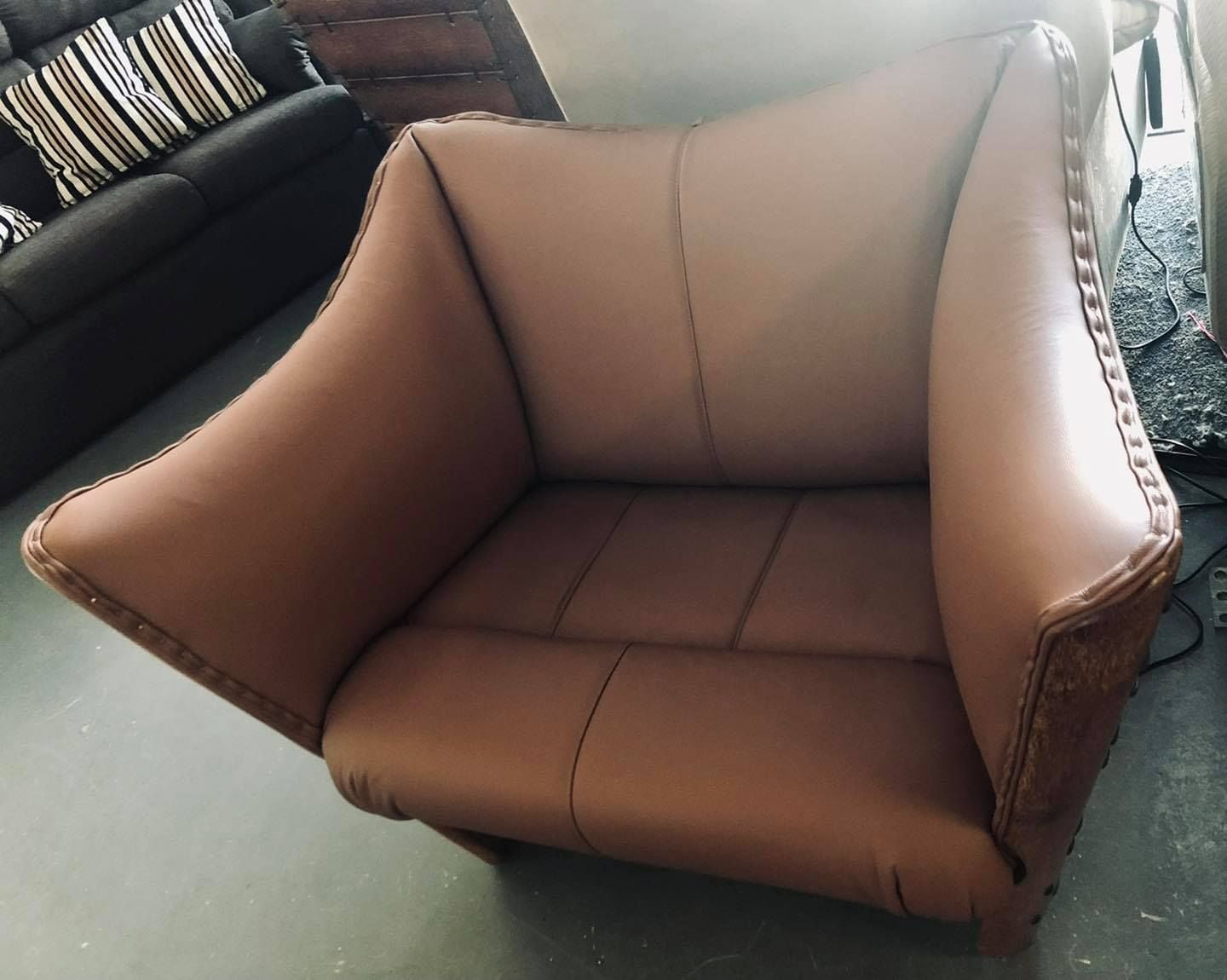 Reupholstered unique lounge Reupholstered unique lounge