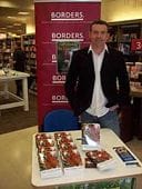 Publicious Director and Author Andy McDermott book signing at the Borders book store
