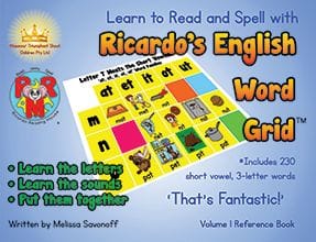 Ricardo's English Word Grid by Melissa Savonof