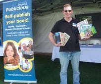 Publicious Director and Author Andy McDermott at the Somerset Festival of Literature