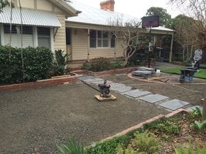 Gravel and dust base for artificial grass Melbourne