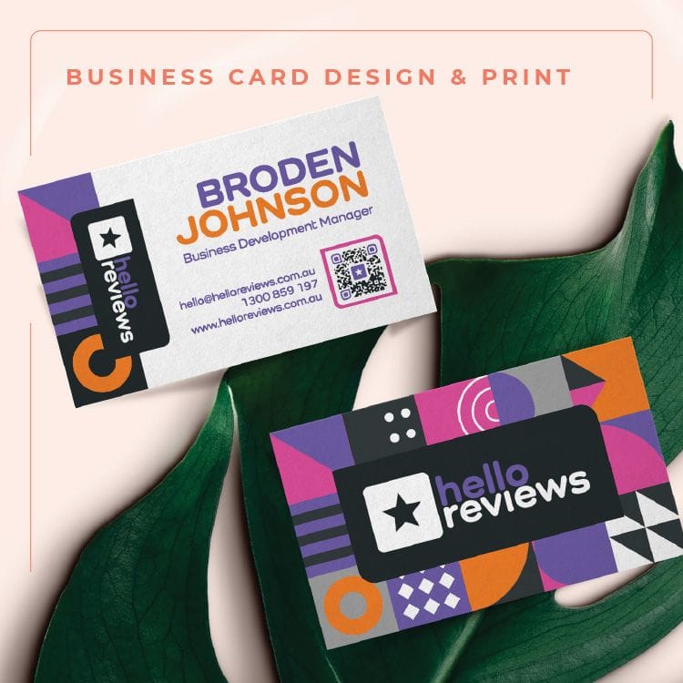 colourful business cards