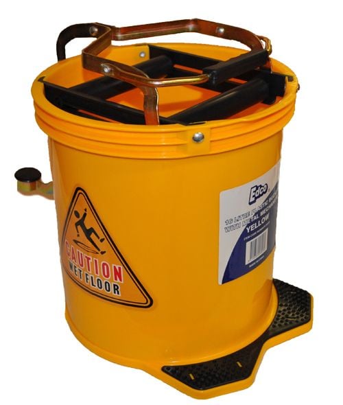 Edco 16L Metal Wringer Mop Bucket Edco 16L Metal Wringer Mop Bucket