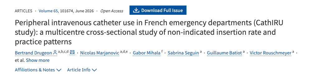 One in Three ED Cannulas Are Non-Indicated: What the CathIRU Study Found Across France