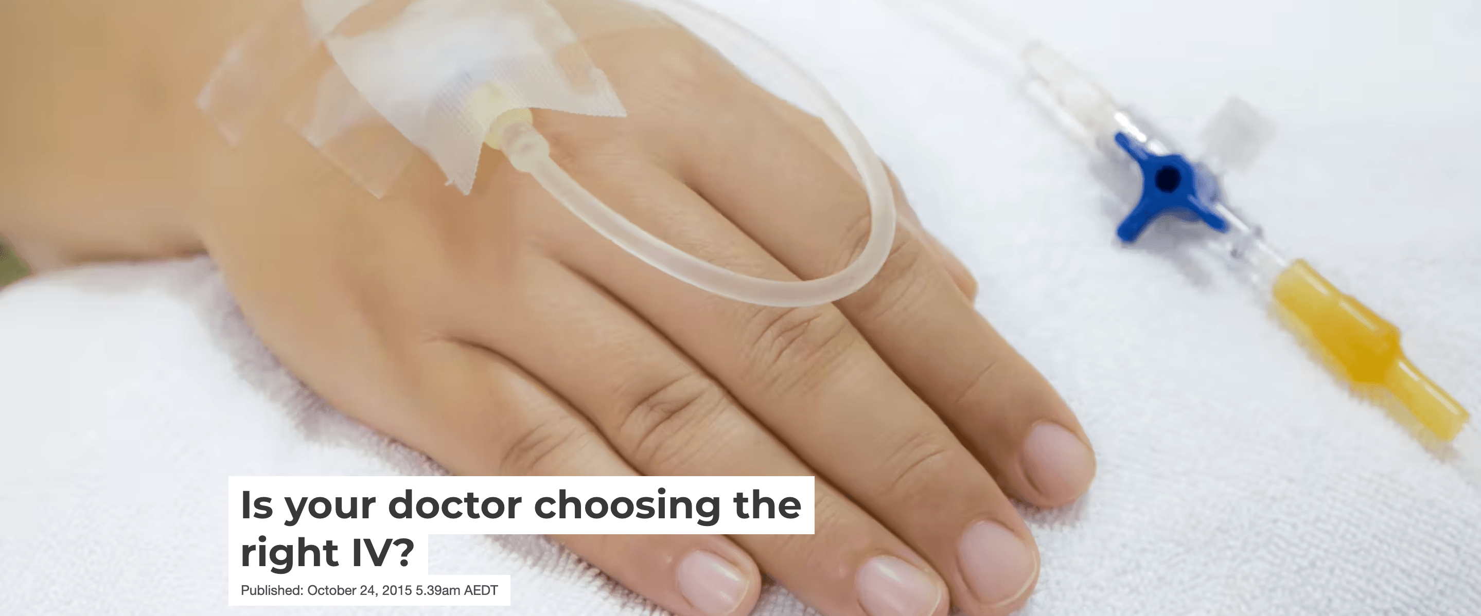 Choosing the Right IV