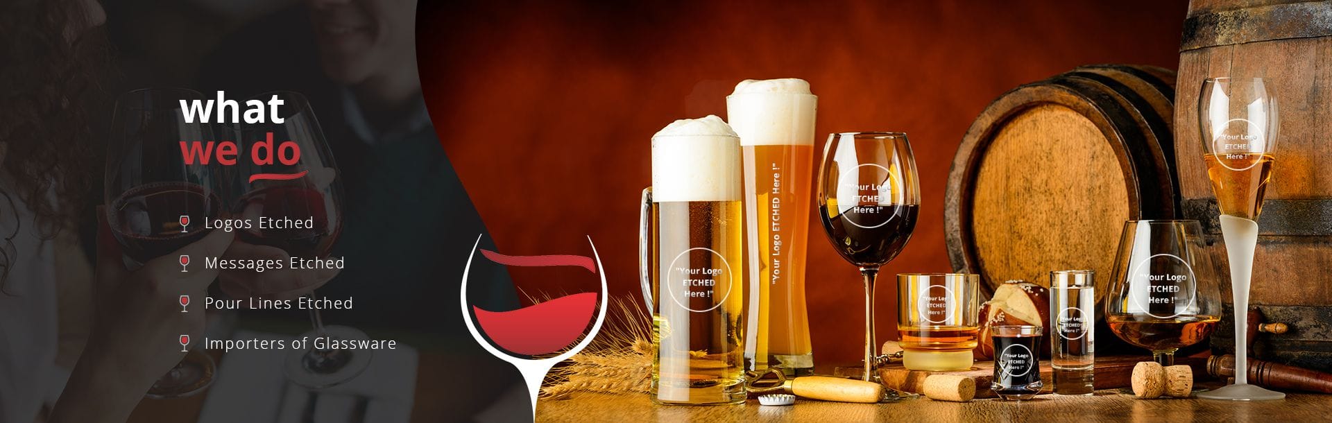 Personalised and engraved glassware from The Glassware Company Personalised and engraved glassware from The Glassware Company