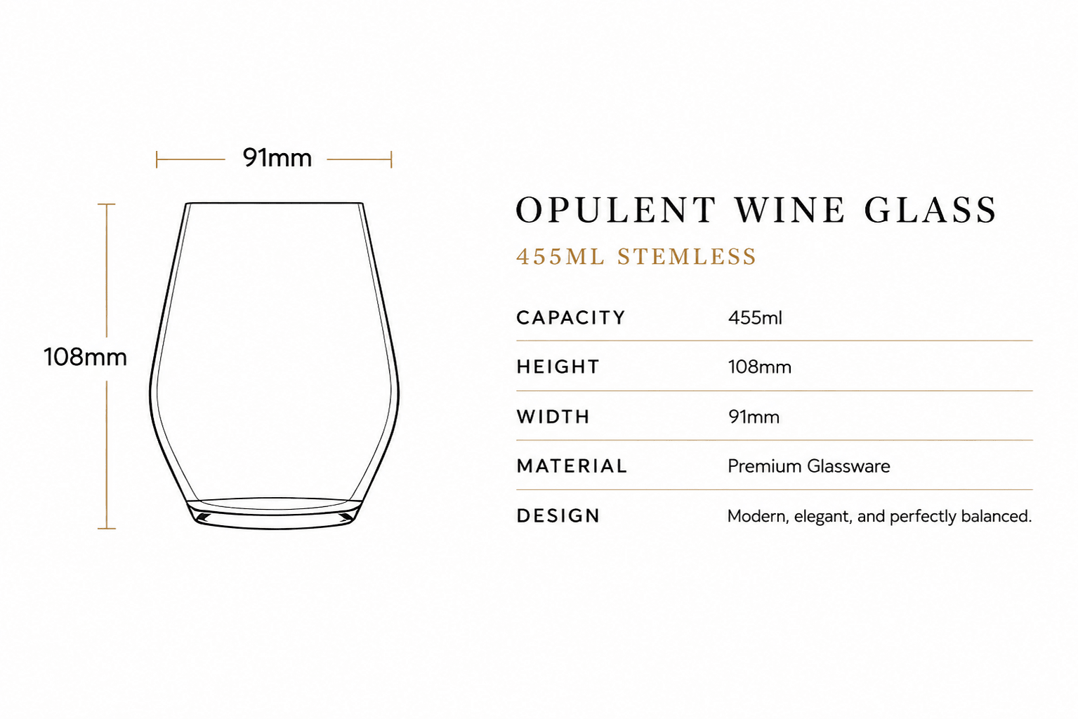 Opulent Stemless Wine Gift Pack