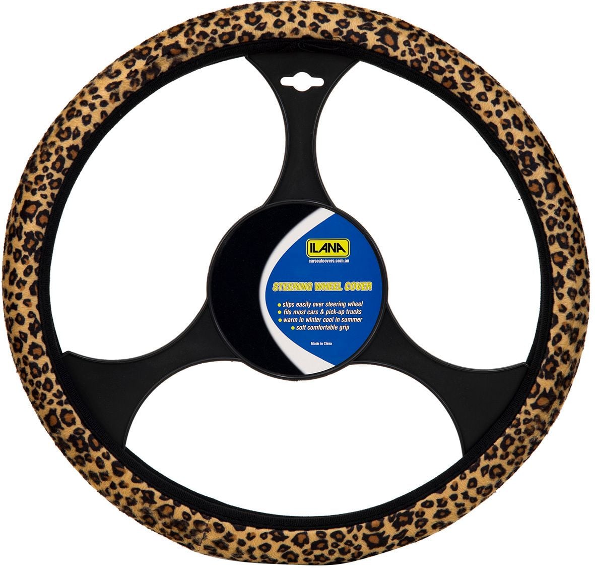Wild Leopard Steering Wheel Cover