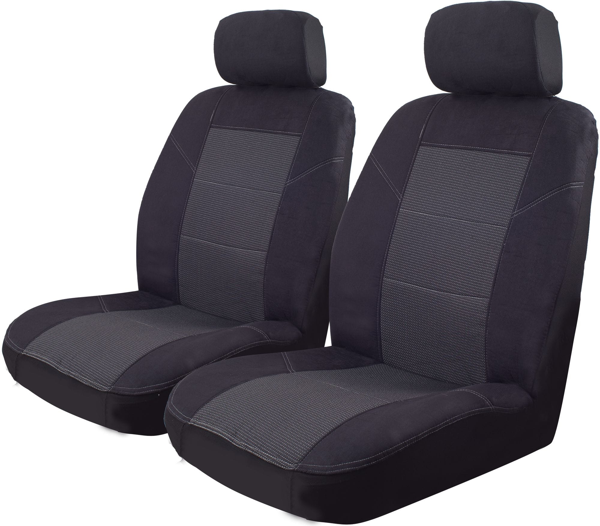 Black and shop grey seat covers