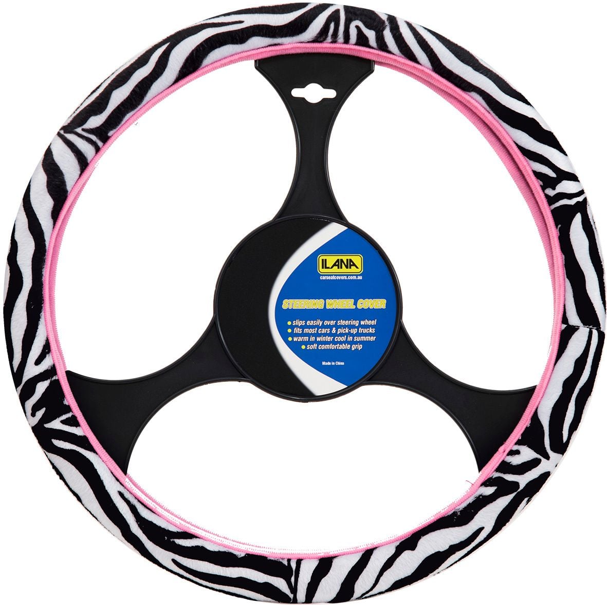 Hot Zebra Steering Wheel Cover