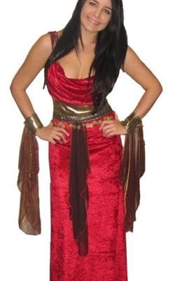 Red Bollywood girl