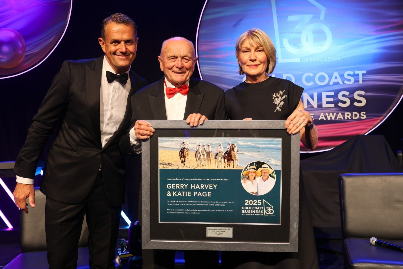 Gerry Harvey and Katie Page inducted into Gold Coast Business Hall of Fame