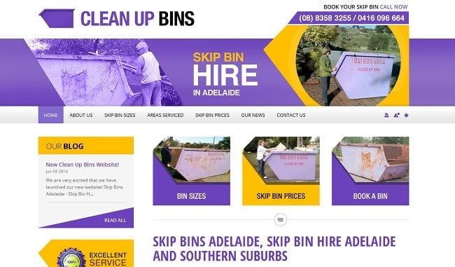 New Bins Adelaide Website!