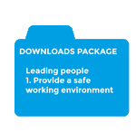 Leading people - 1. Provide a safe working environment downloads package