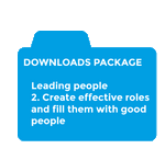 Leading people - 2. Create effective roles and fill them with good people downloads package