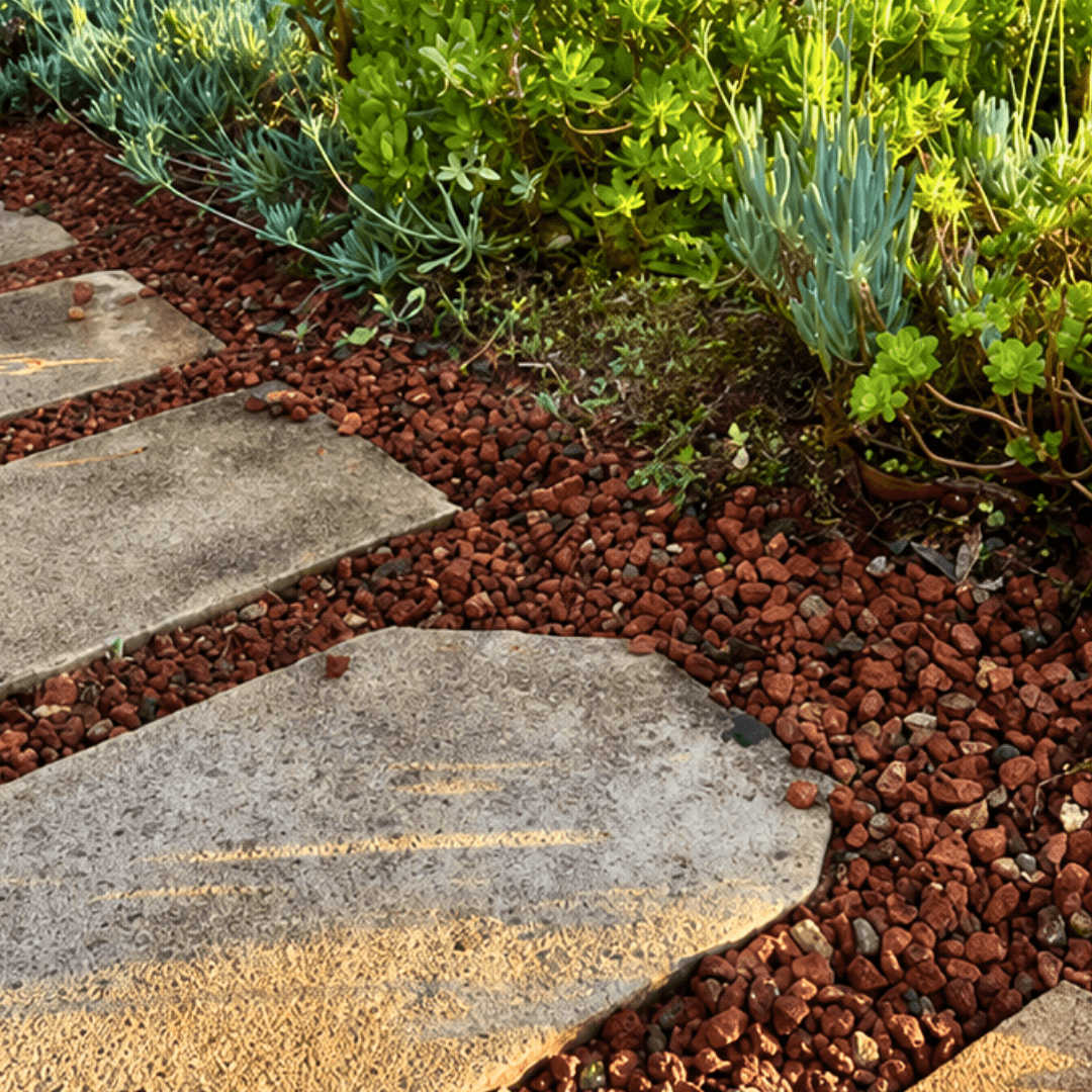 Crushed Brick. A unique choice for landscaping, driveways & sports surfaces