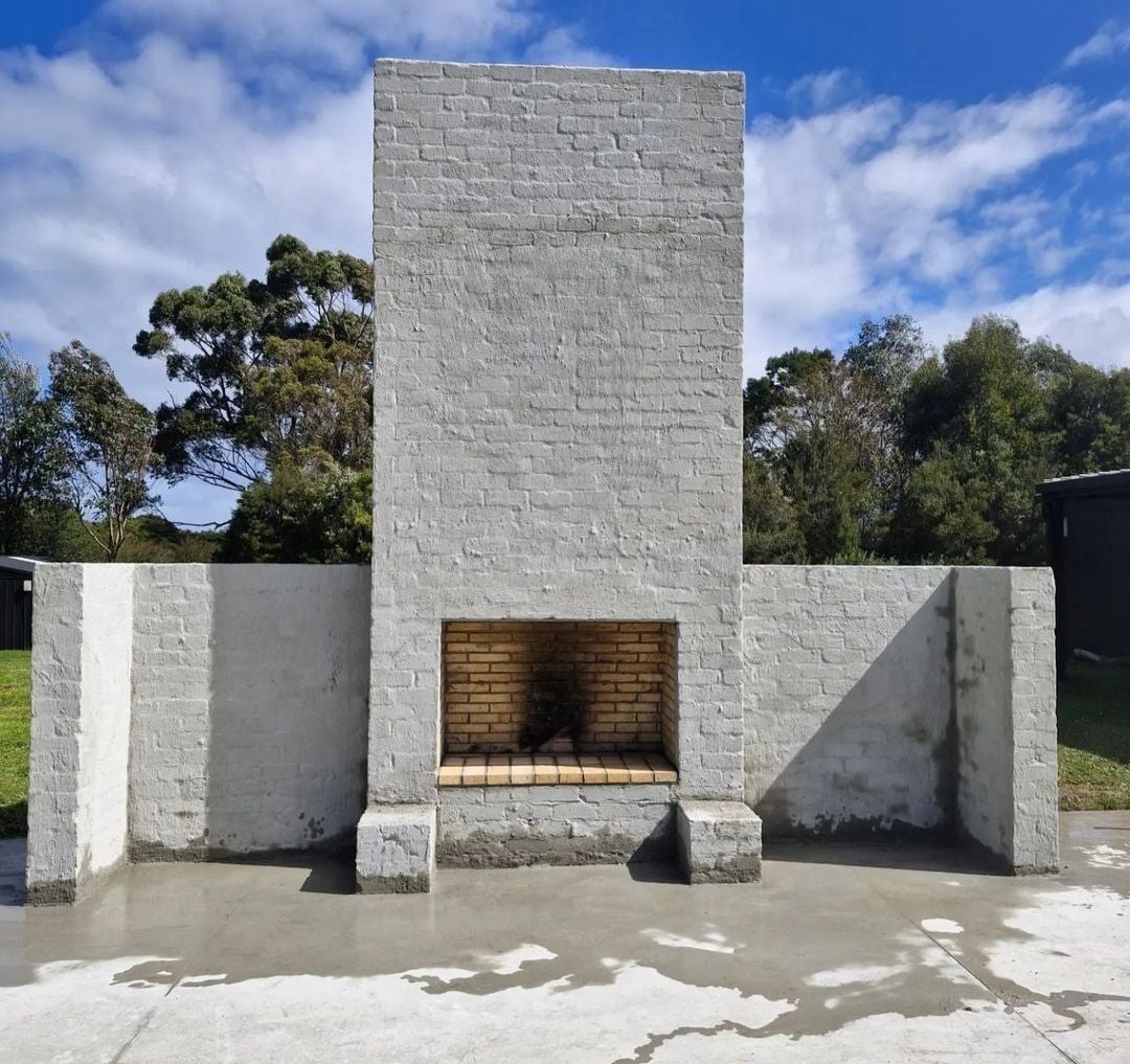 Outdoor fireplace Brick Fireplace