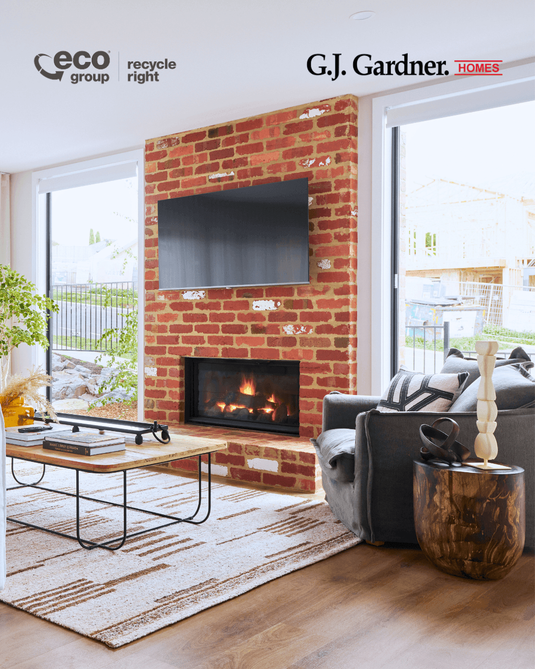 Brick Fireplaces Image -6a289528ee7a1