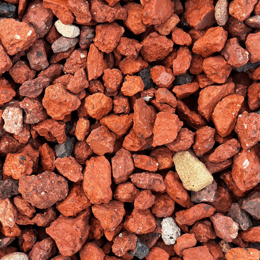 exposed aggregated recycled crushed brick