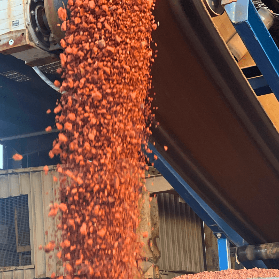 We crush bricks to multiple grades and sizes