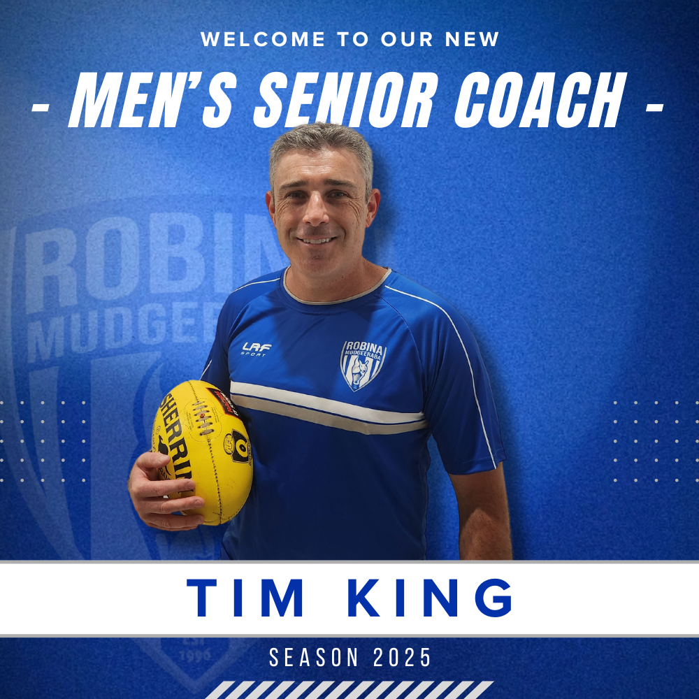 Tim King Appointed New Men's Senior Coach