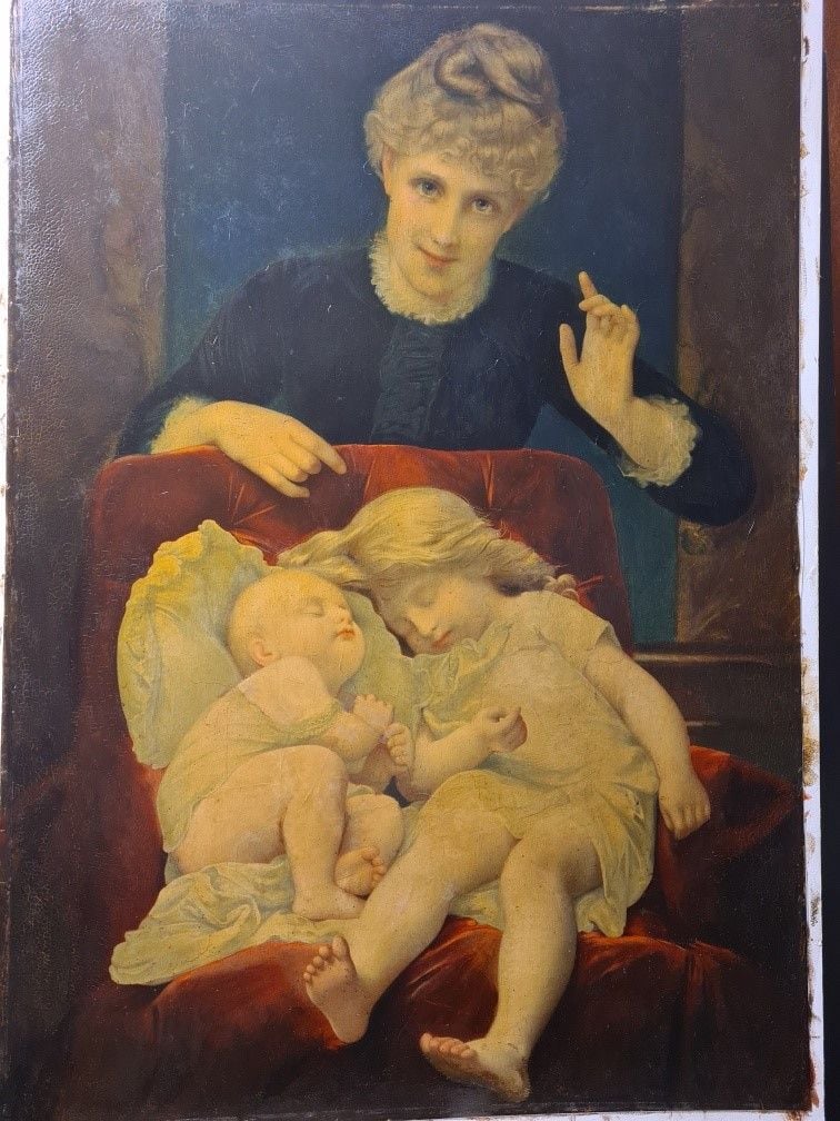 Image restoration artwork - repaired, retouched, cleaned, varnished and reframed Restoration Images Image -61145cbb8b82d