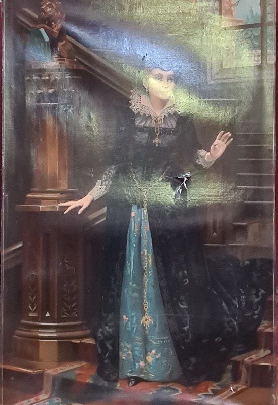 Before image restoration on torn canvas Restoration Images Image -61145cbd251a9