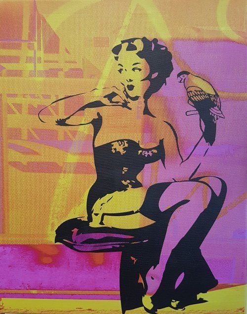 Pin Ups Oh la la pink yellow - Vanessa Neil