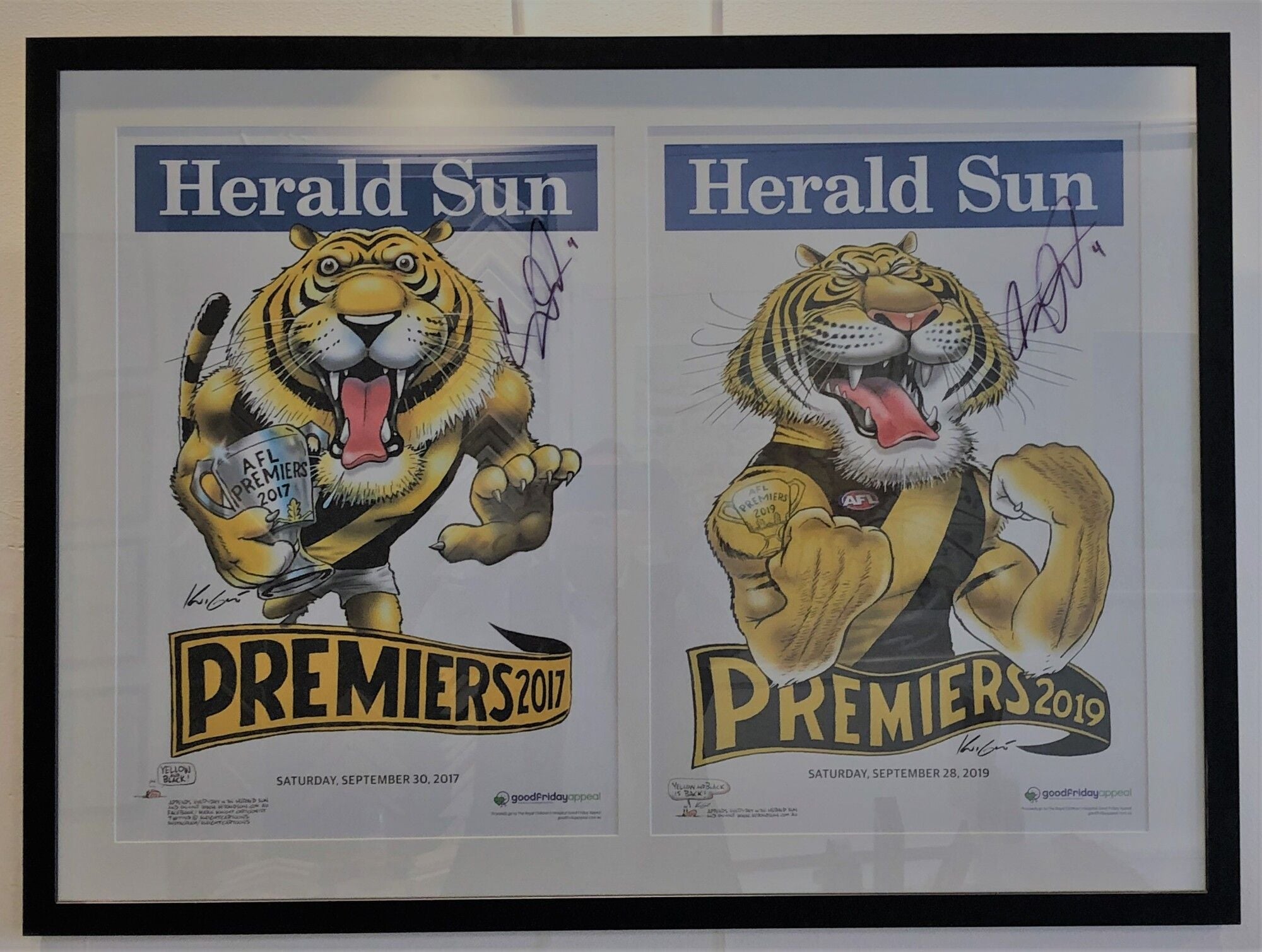 Dusty Martin Signed GF Posters Richmond