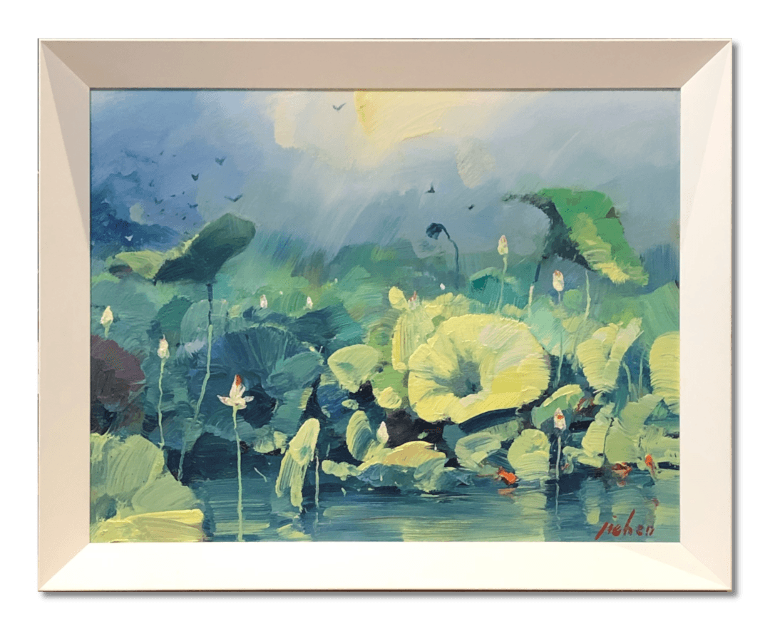 Lotus Pond VI by Ji Chen