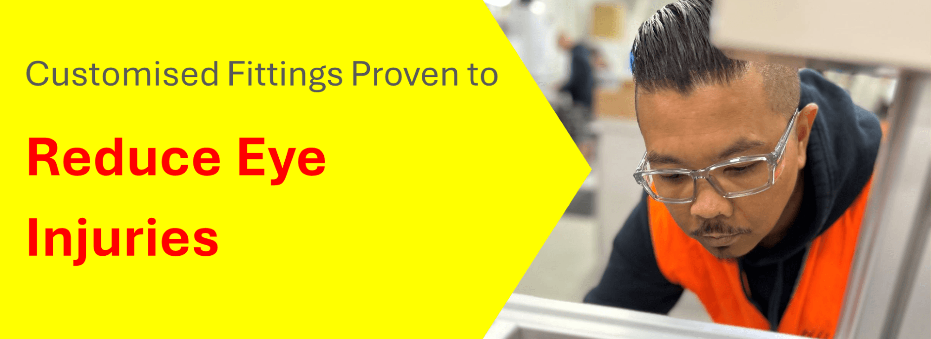 Wearing Twister Light Smoke safety frame