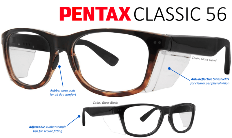 PENTAX Classic 56 Prescription Safety Glasses PENTAX Classic 56 Prescription Safety Glasses