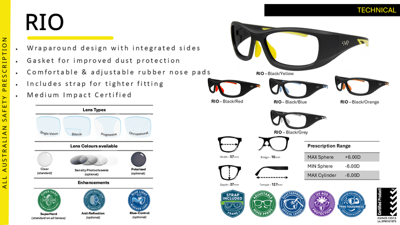 Matador RIO Prescription Safety Glasses