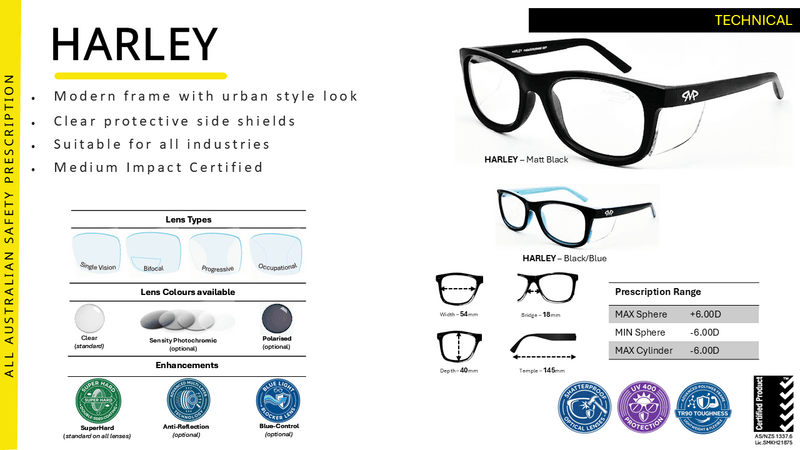 Matador HARLEY Prescription Safety Glasses