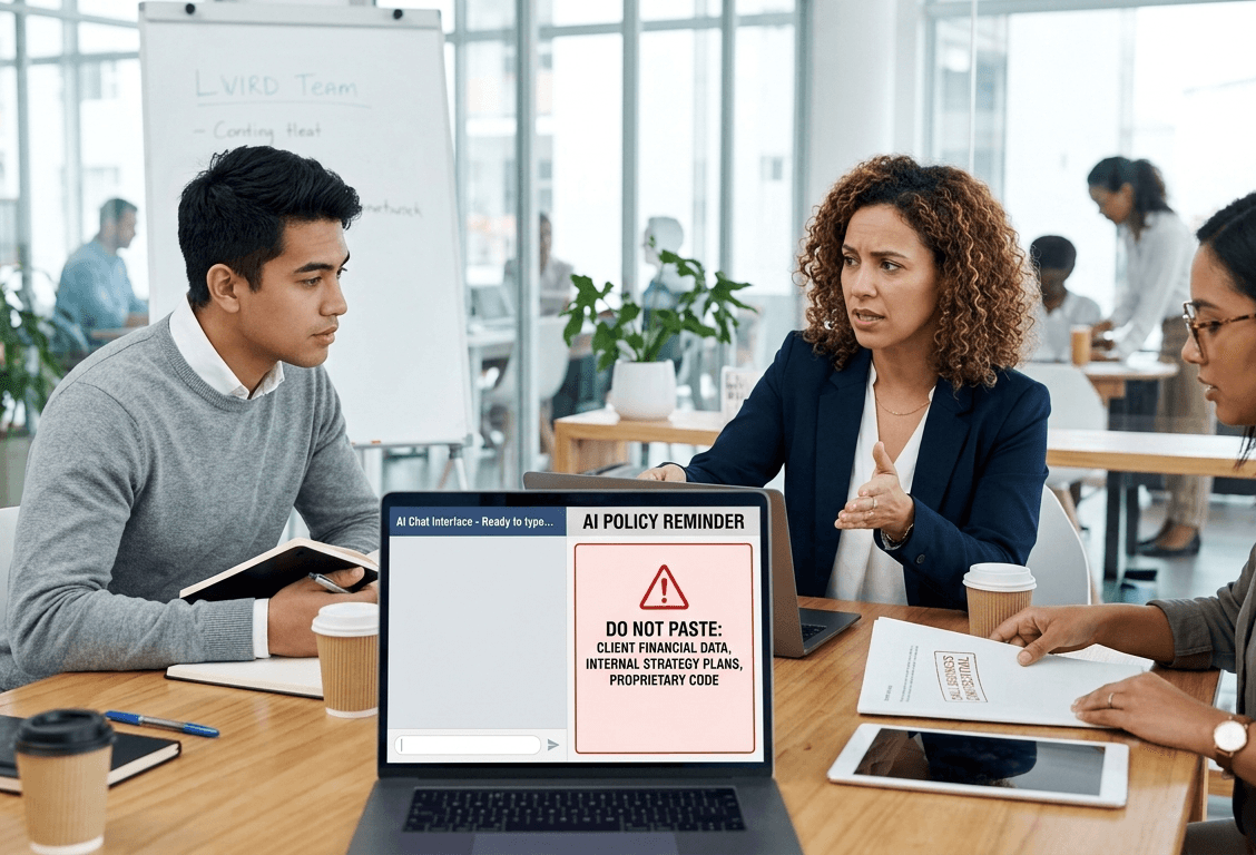 AI Policies for Small Business: What Staff Should Never Paste Into AI Tools