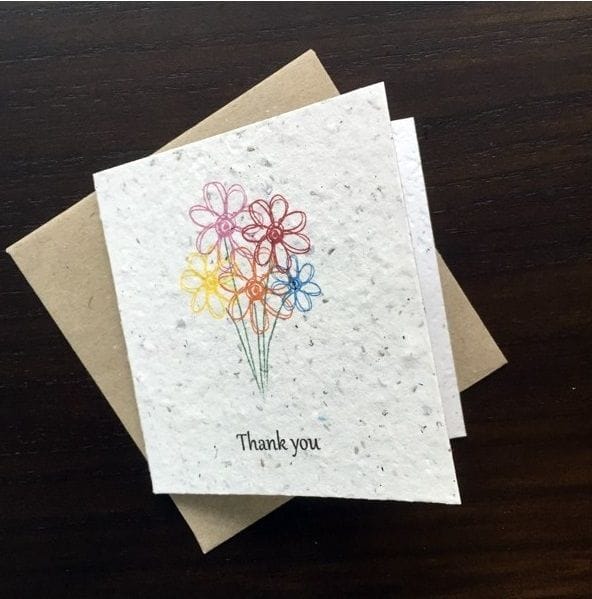 Seeded Paper - Small Greeting Card