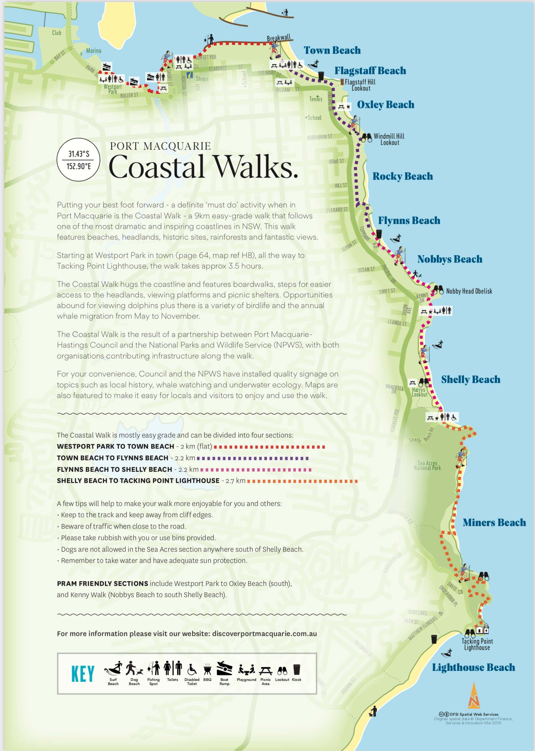 Discover Magazine - Coastal Walk Map (winter 2019 edition)