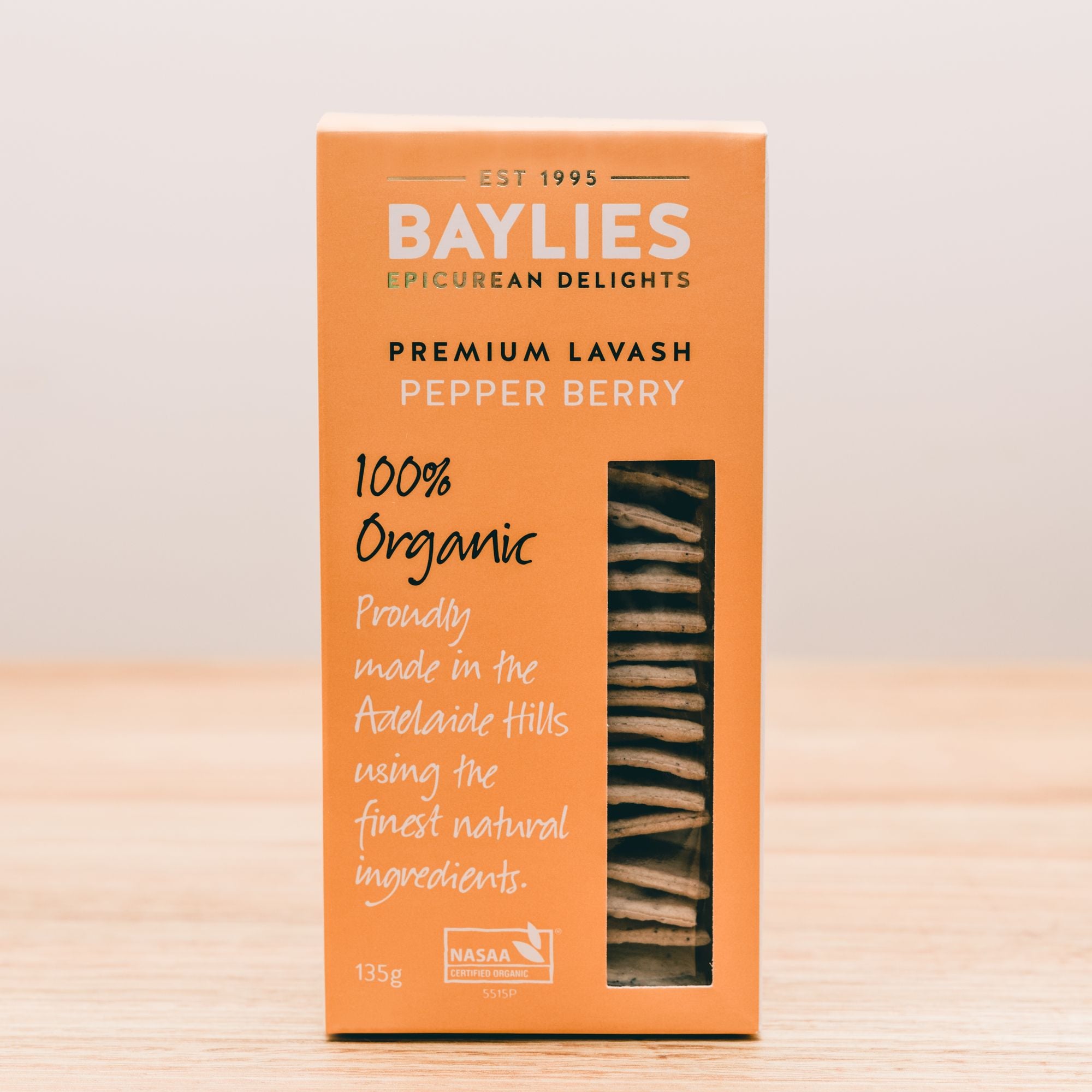 Baylies Organic Lavash Pepper Berry 135g