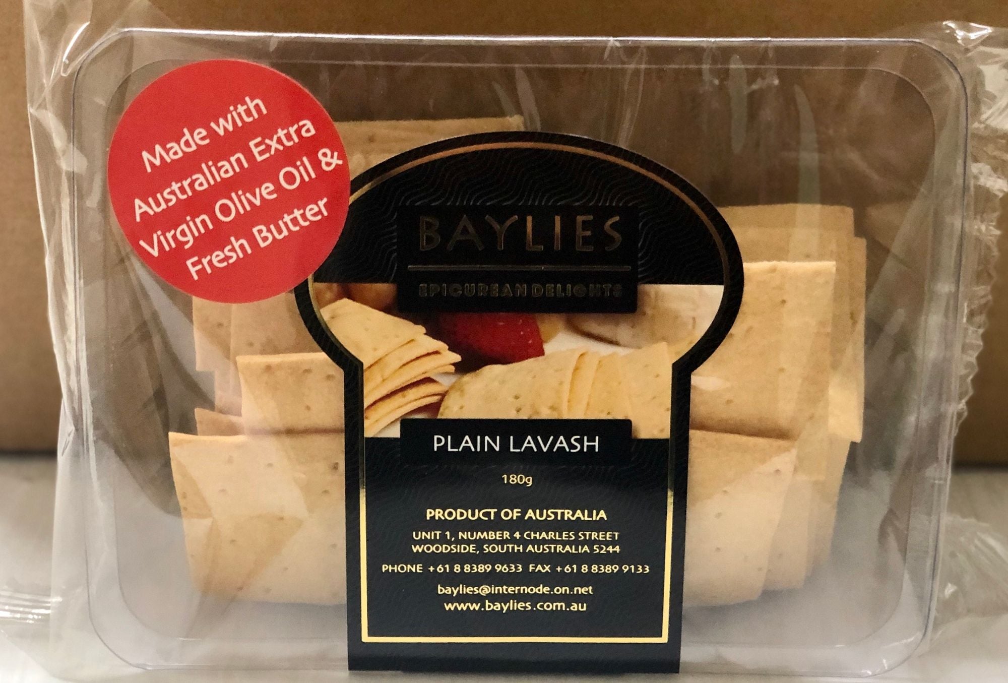 Baylies Plain Lavash 180g