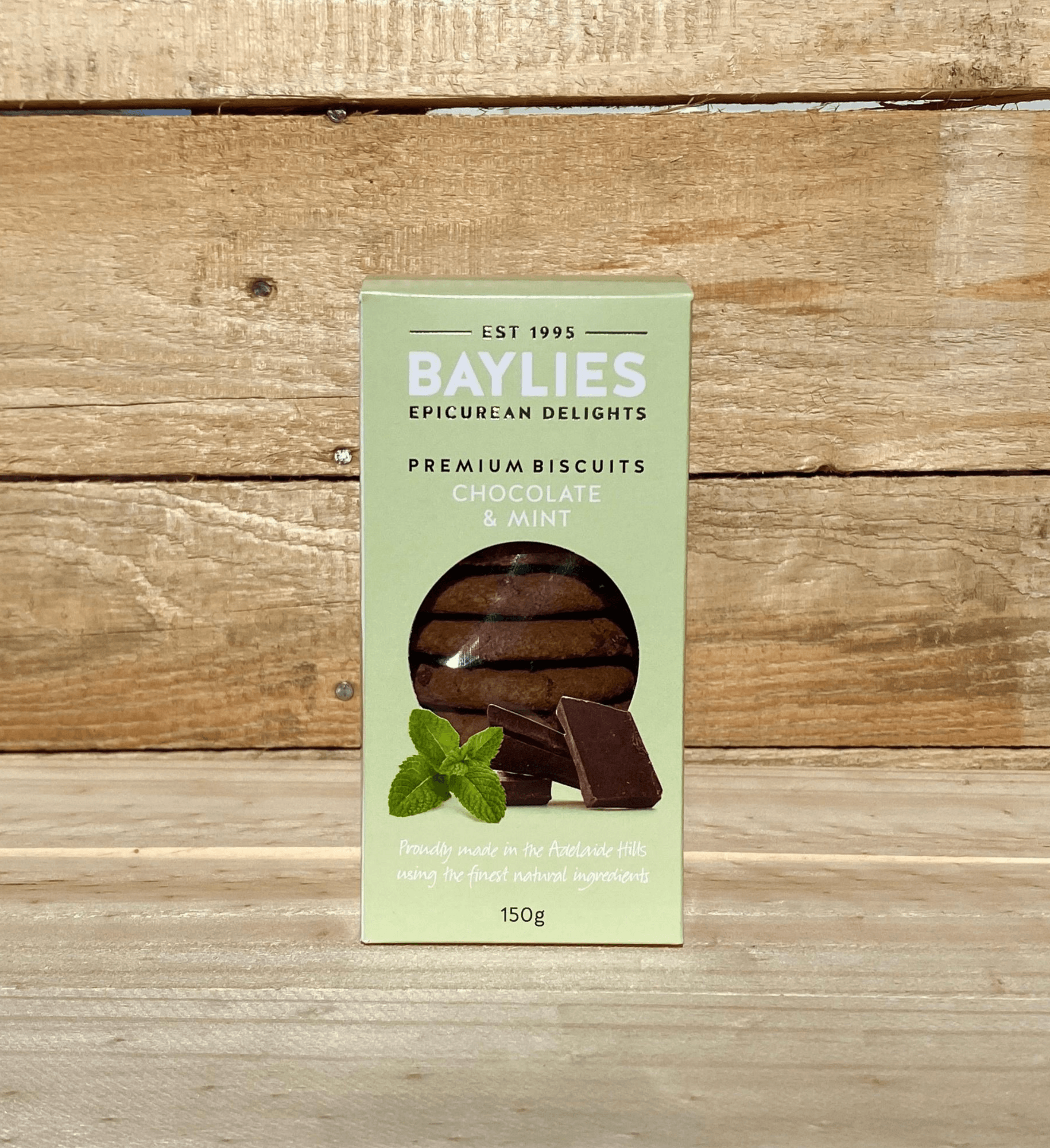 Baylies Premium Chocolate & Mint Biscuits 150g