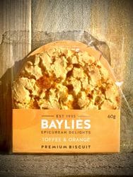 Baylies Premium Toffee & Orange Biscuits 60g (Pk 12)