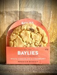 Baylies Premium White Chocolate & Cranberry Biscuits 60g (Pk 12)