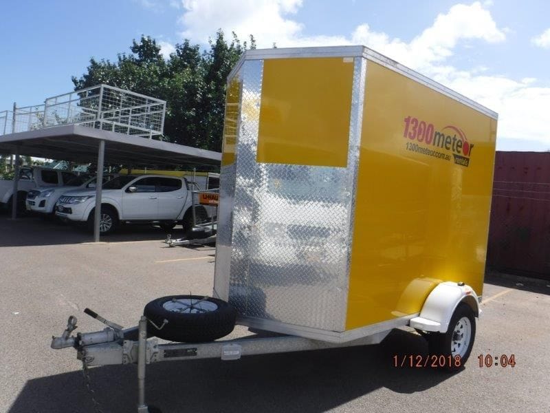 8x5 V nose Furniture Trailer 7m3 with fold down ramp and tie down points