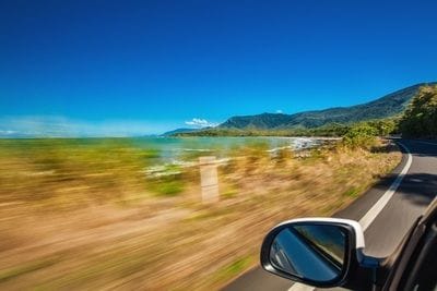 Driving Along Great Barrier Reef Drive - Car Hire Cairns, Queensland