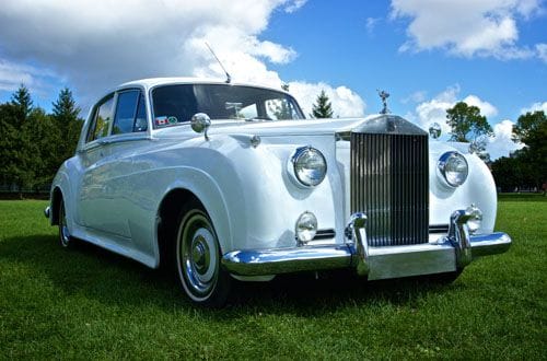 1957 Silver Cloud Rolls Royce in White, A Rolls Choice Livery
