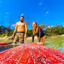 SICK DOG PUTS COUPLE ON WAVE OF SUCCESS