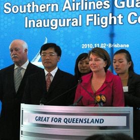 BRISBANE AND CHINA LINKED WITH NEW ROUTE